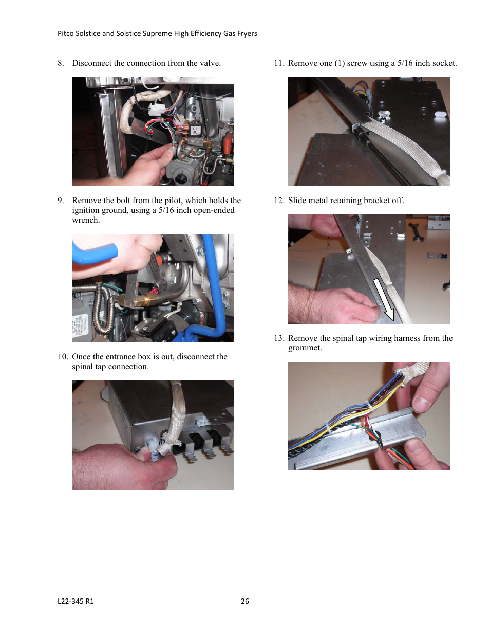 Pitco Frialator Gas Fryers  SG Serie User Manual | Page 26 / 94