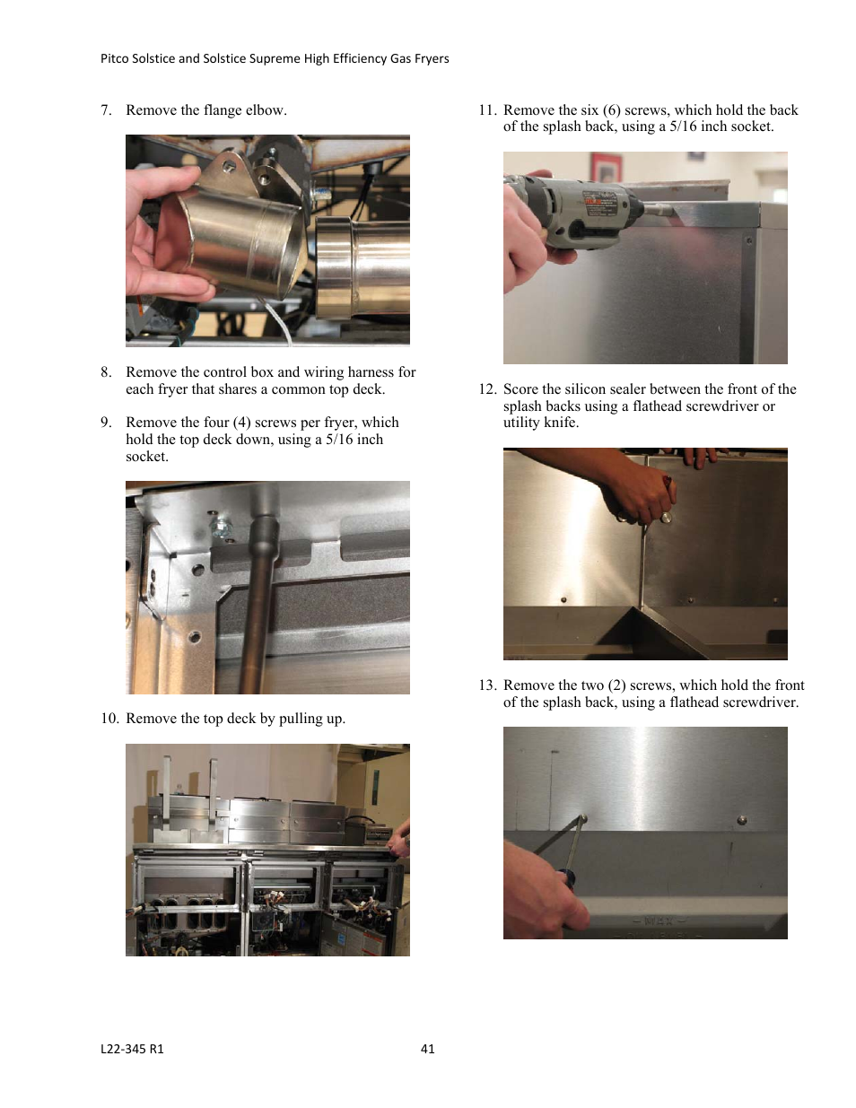 Pitco Frialator Gas Fryers  SG Serie User Manual | Page 41 / 94