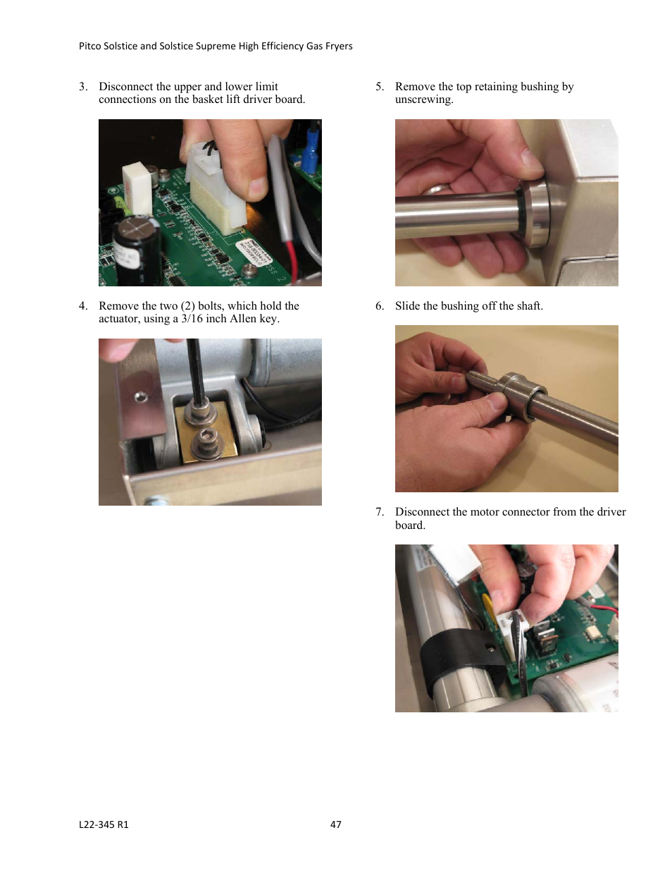 Pitco Frialator Gas Fryers  SG Serie User Manual | Page 47 / 94