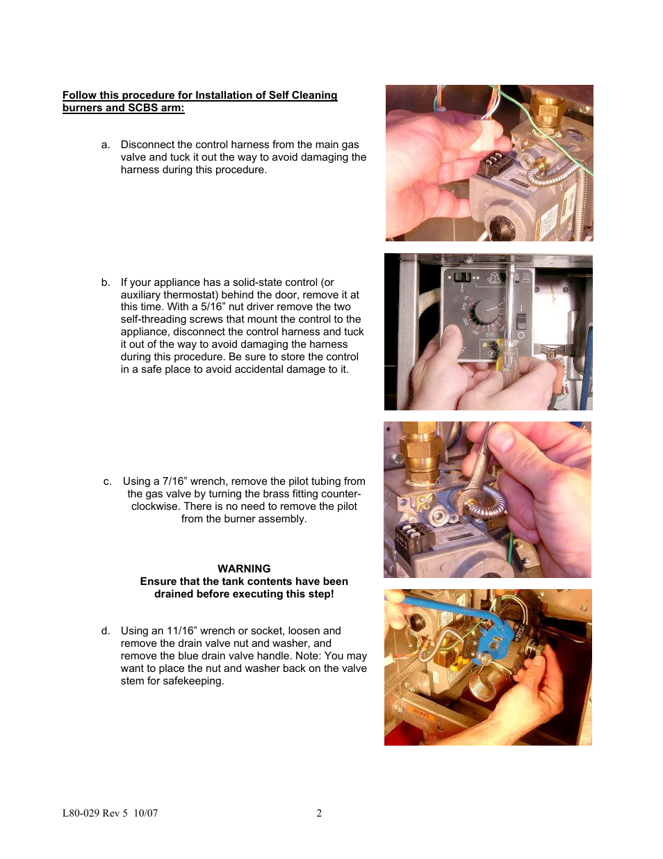 Pitco Frialator Self-Cleaning Burner System User Manual | Page 4 / 24