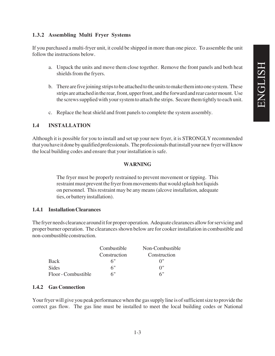 English | Pitco Frialator Gas Fryer 65 User Manual | Page 11 / 41