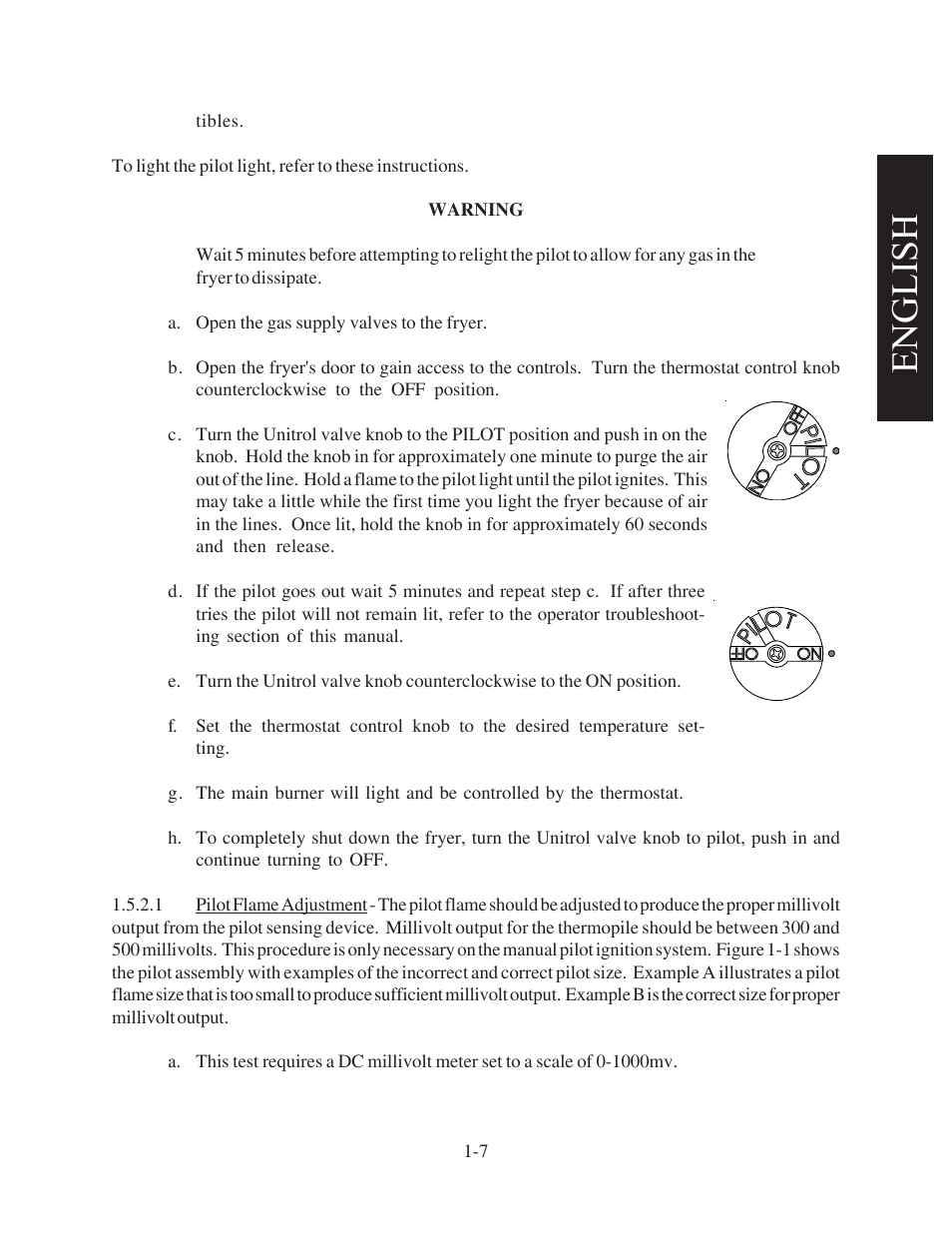 English | Pitco Frialator Gas Fryer 65 User Manual | Page 15 / 41