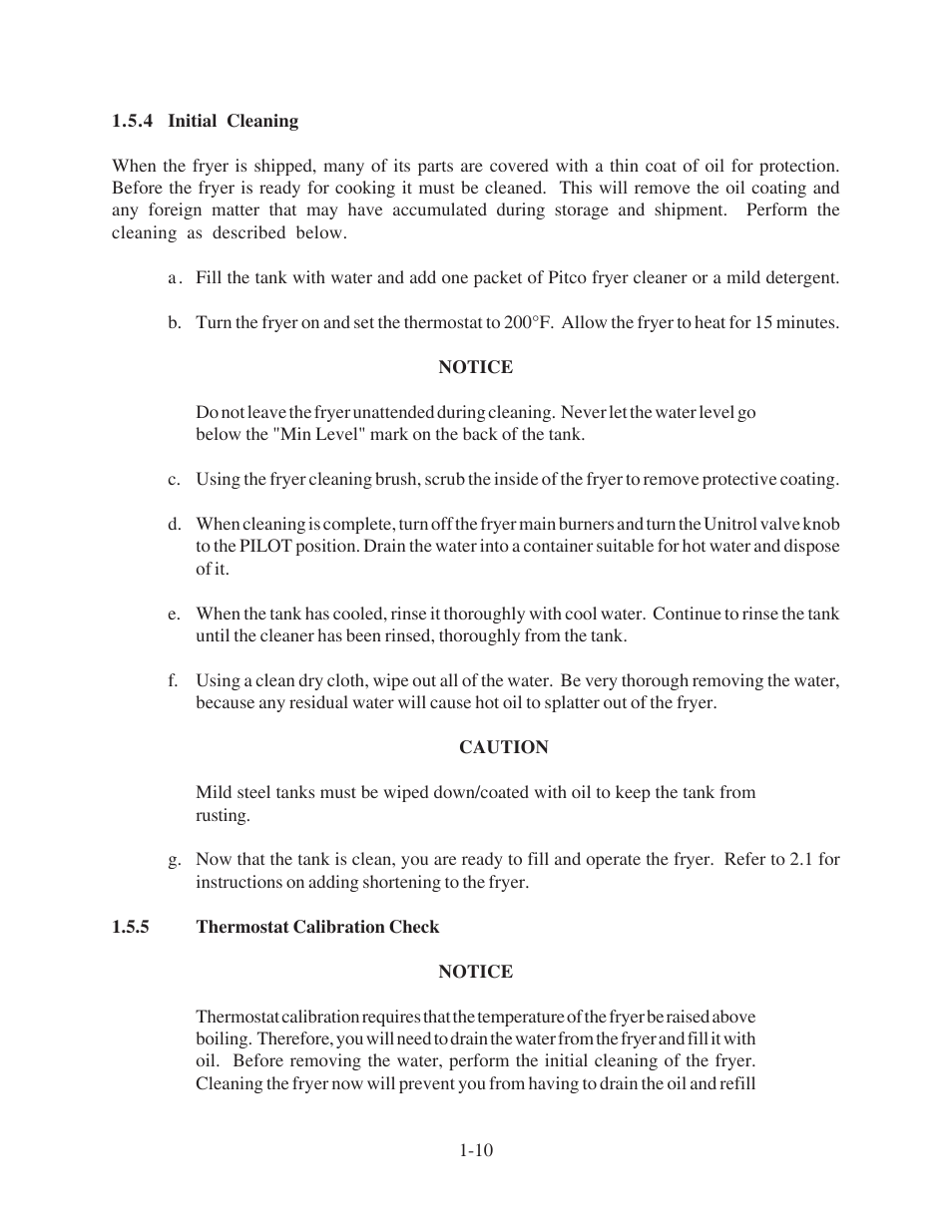 Pitco Frialator Gas Fryer 65 User Manual | Page 18 / 41