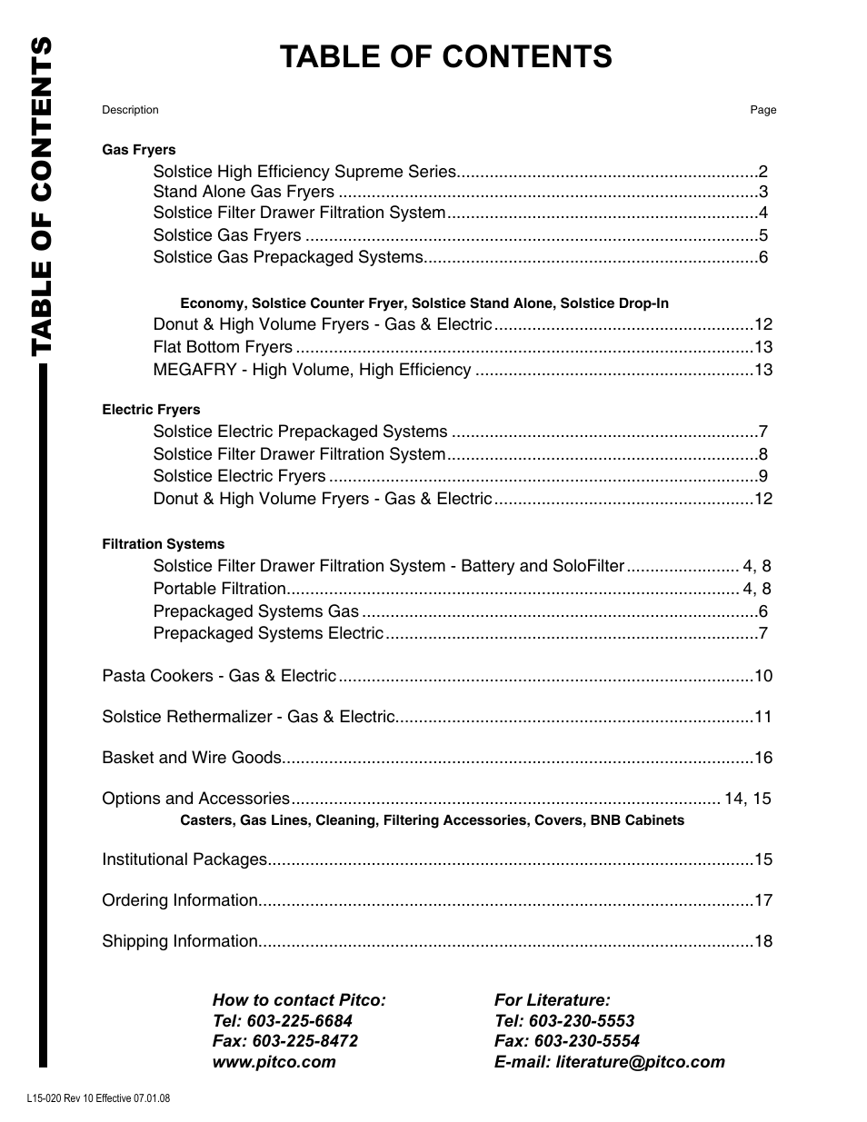 Pitco Frialator SG14DI User Manual | Page 2 / 23