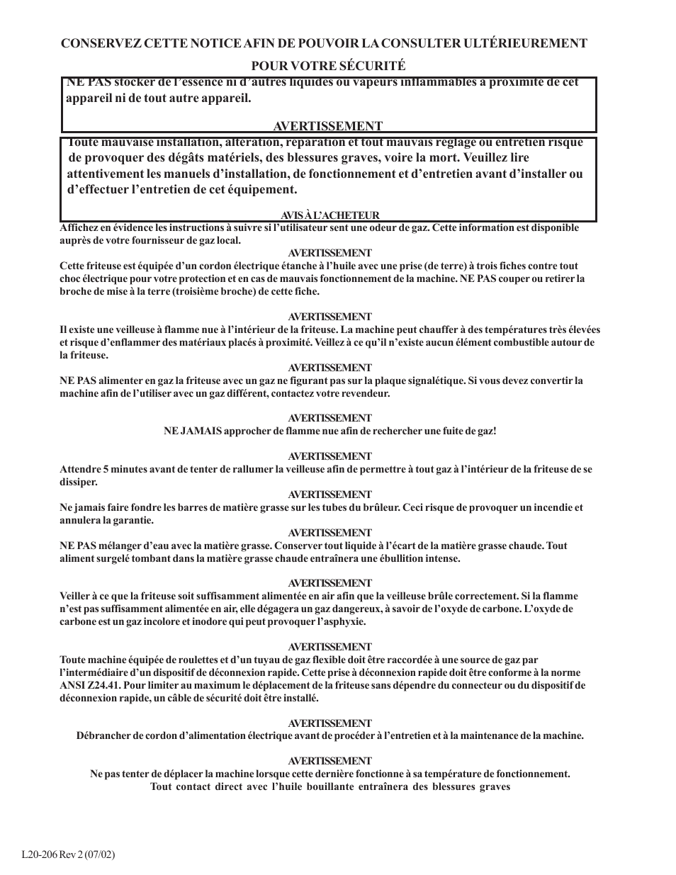Pitco Frialator SG User Manual | Page 18 / 48