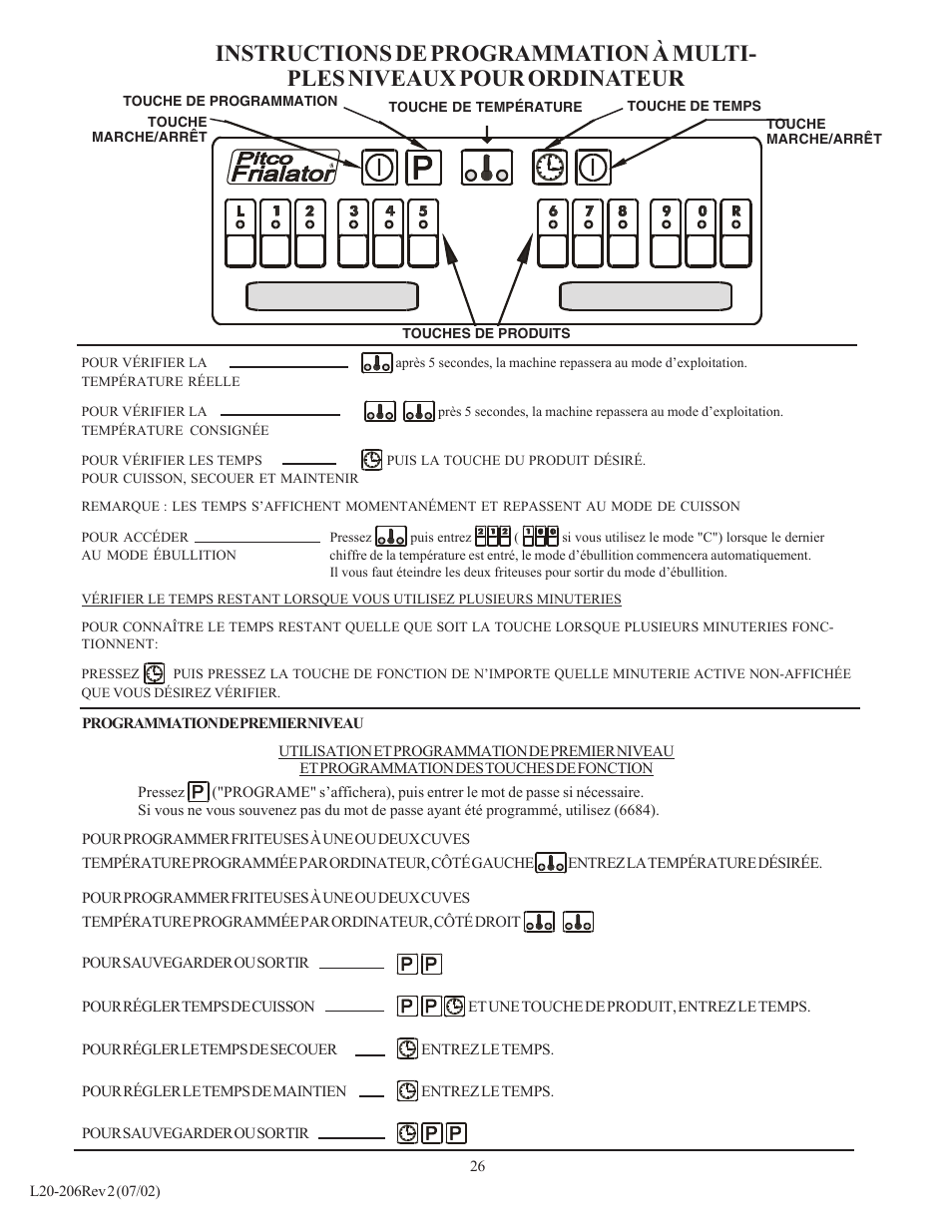 Pitco Frialator SG User Manual | Page 26 / 48