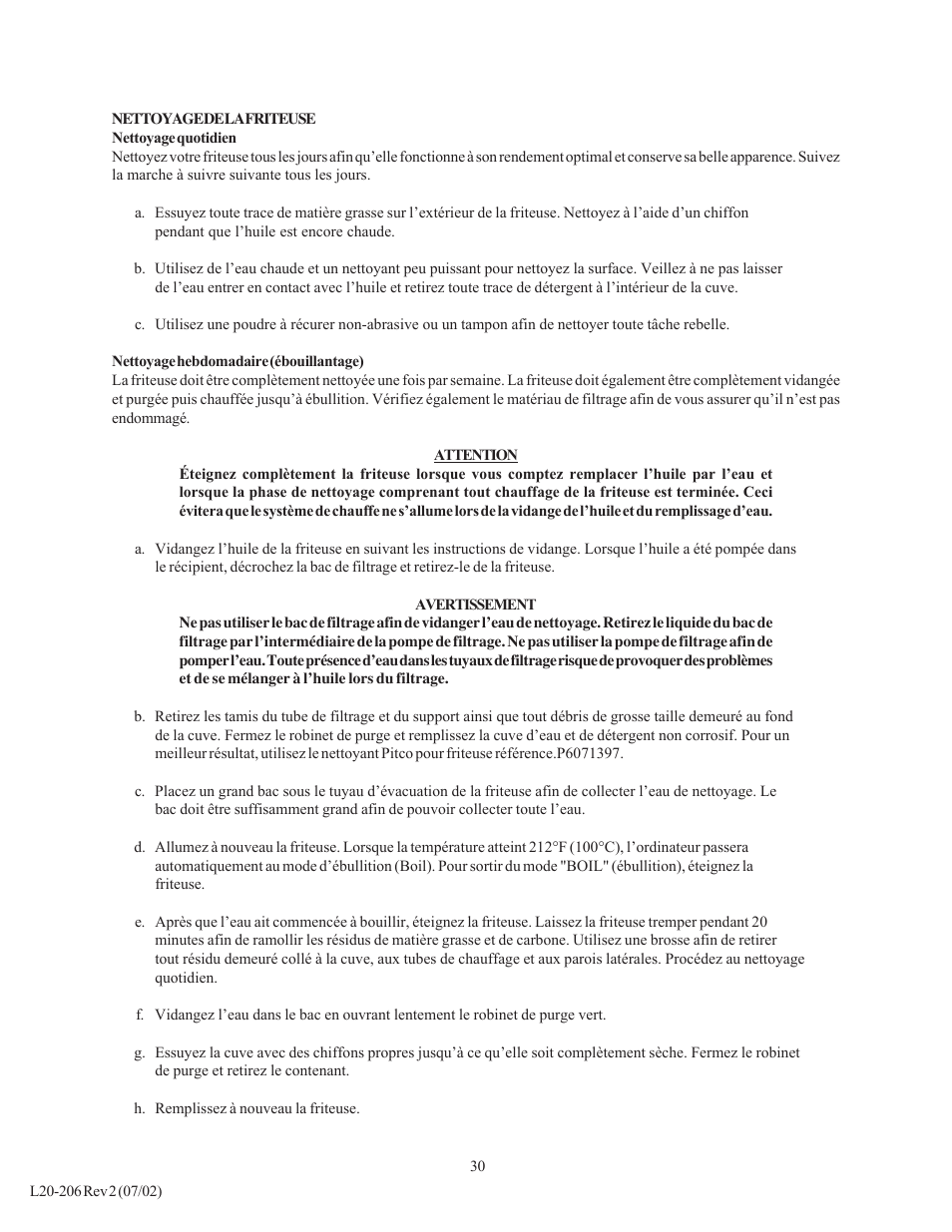 Pitco Frialator SG User Manual | Page 30 / 48