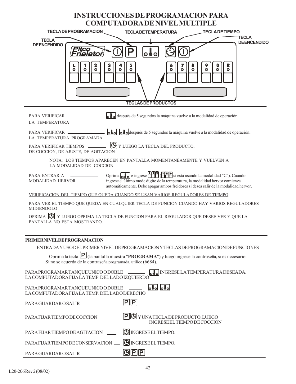 Pitco Frialator SG User Manual | Page 42 / 48