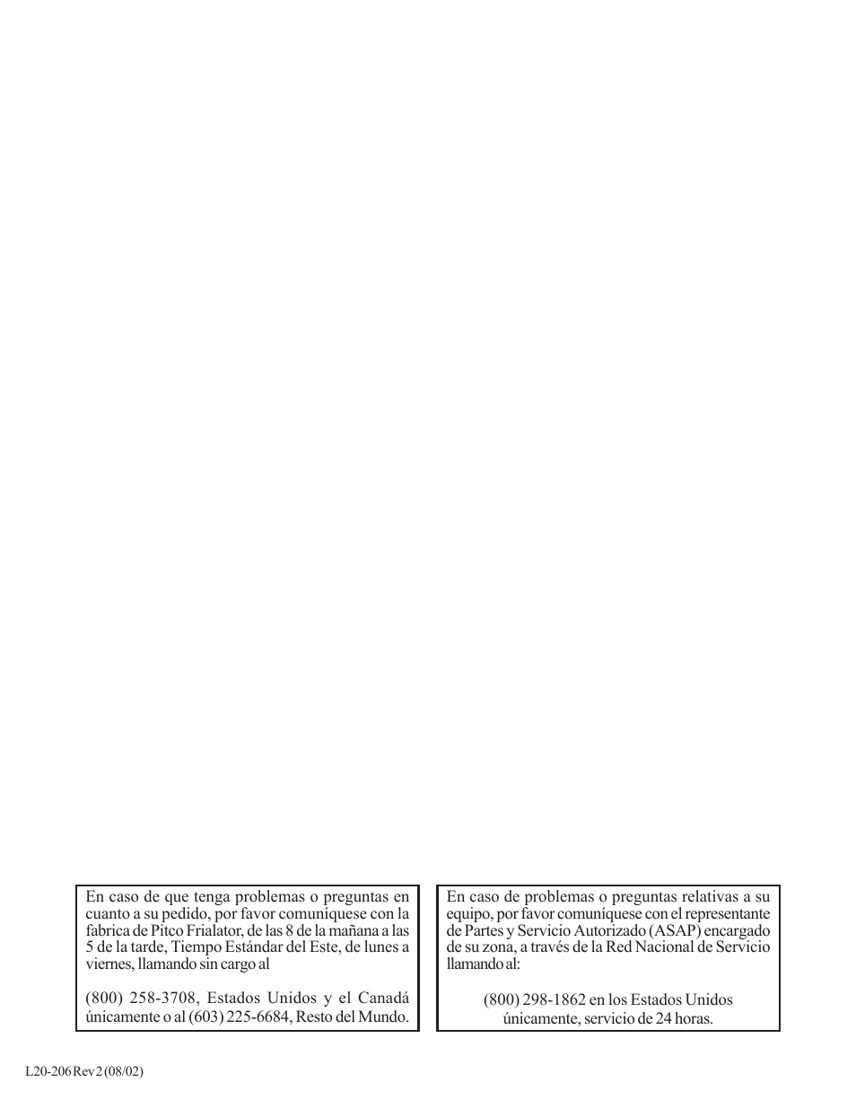 Pitco Frialator SG User Manual | Page 48 / 48