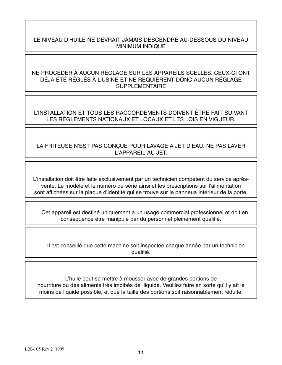 Pitco Frialator E7 User Manual | Page 14 / 71
