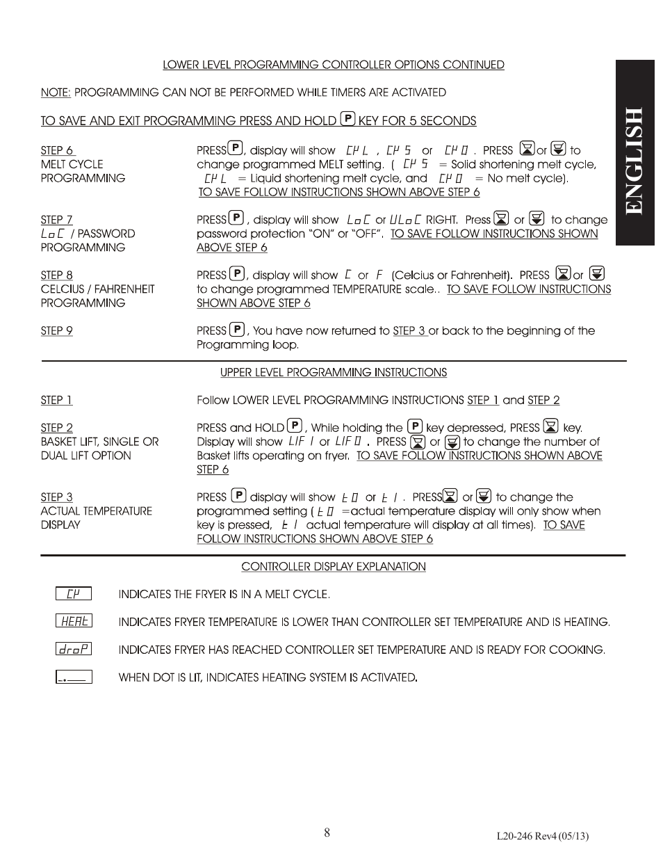 Pitco Frialator Electric Fryers SEH Series User Manual | Page 13 / 16