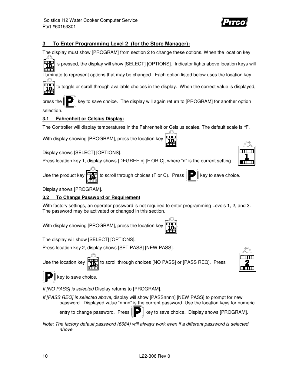 Pitco Frialator Solstice I12 Water Cooker (Service Manual) User Manual | Page 10 / 28