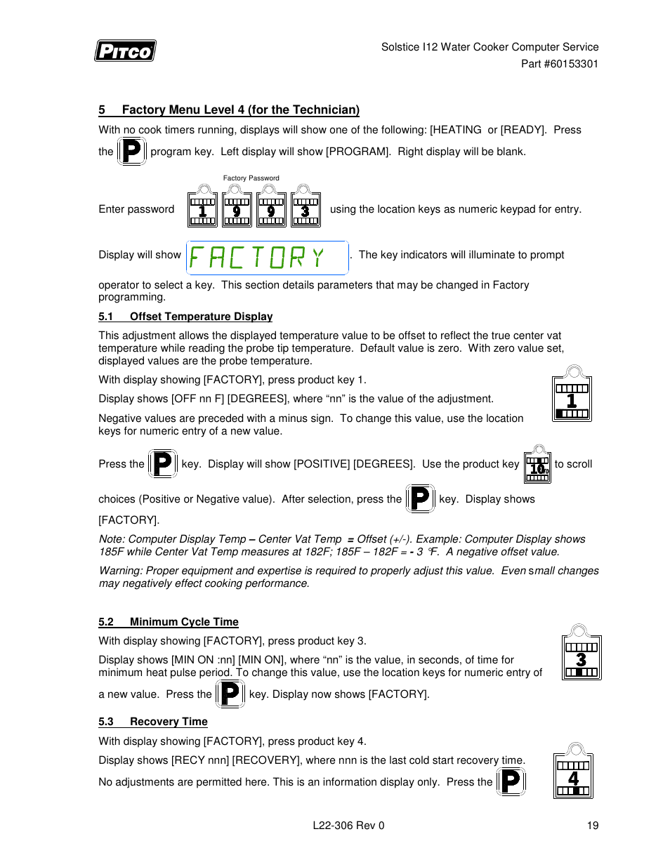 Pitco Frialator Solstice I12 Water Cooker (Service Manual) User Manual | Page 19 / 28