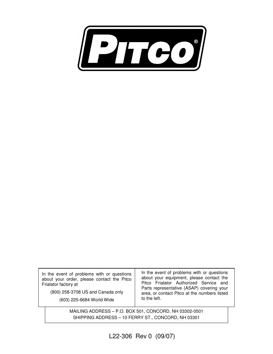 Pitco Frialator Solstice I12 Water Cooker (Service Manual) User Manual | Page 28 / 28