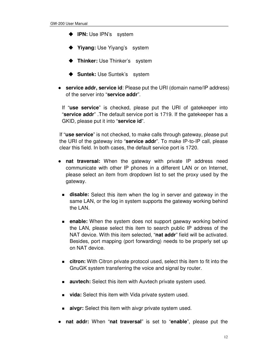 Perfectone Net Ware GW-200 User Manual | Page 12 / 39