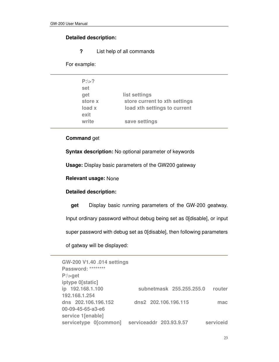 Perfectone Net Ware GW-200 User Manual | Page 23 / 39