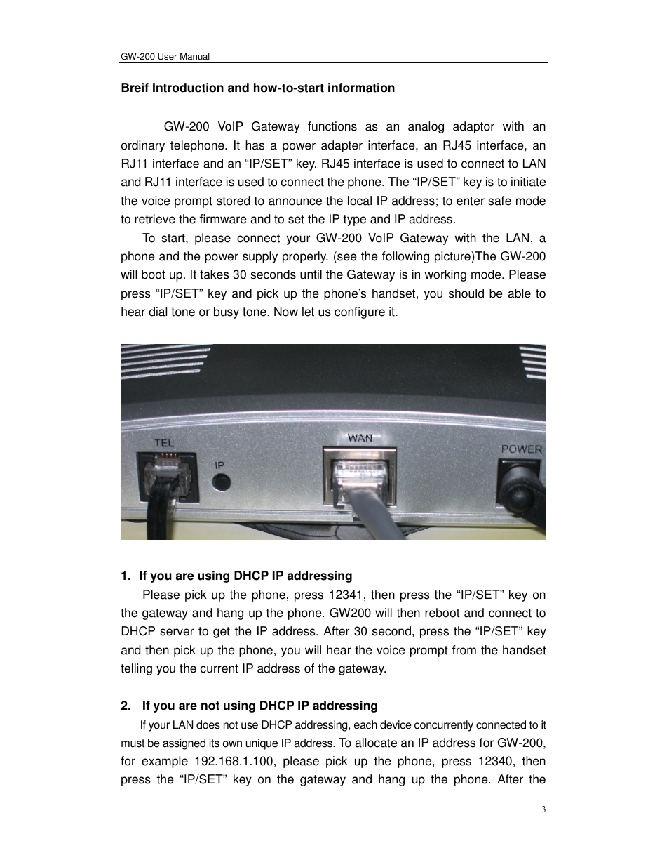 Perfectone Net Ware GW-200 User Manual | Page 3 / 39