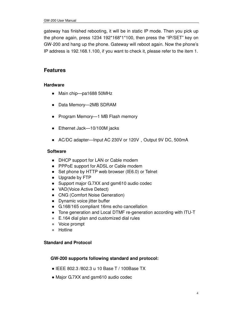 Perfectone Net Ware GW-200 User Manual | Page 4 / 39