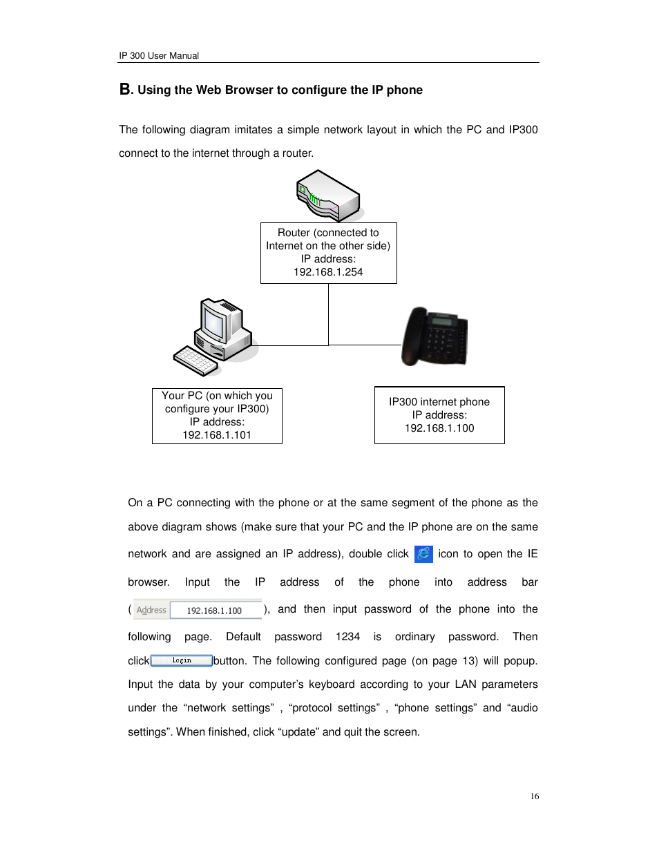 Perfectone Net Ware IP 300 User Manual | Page 16 / 53