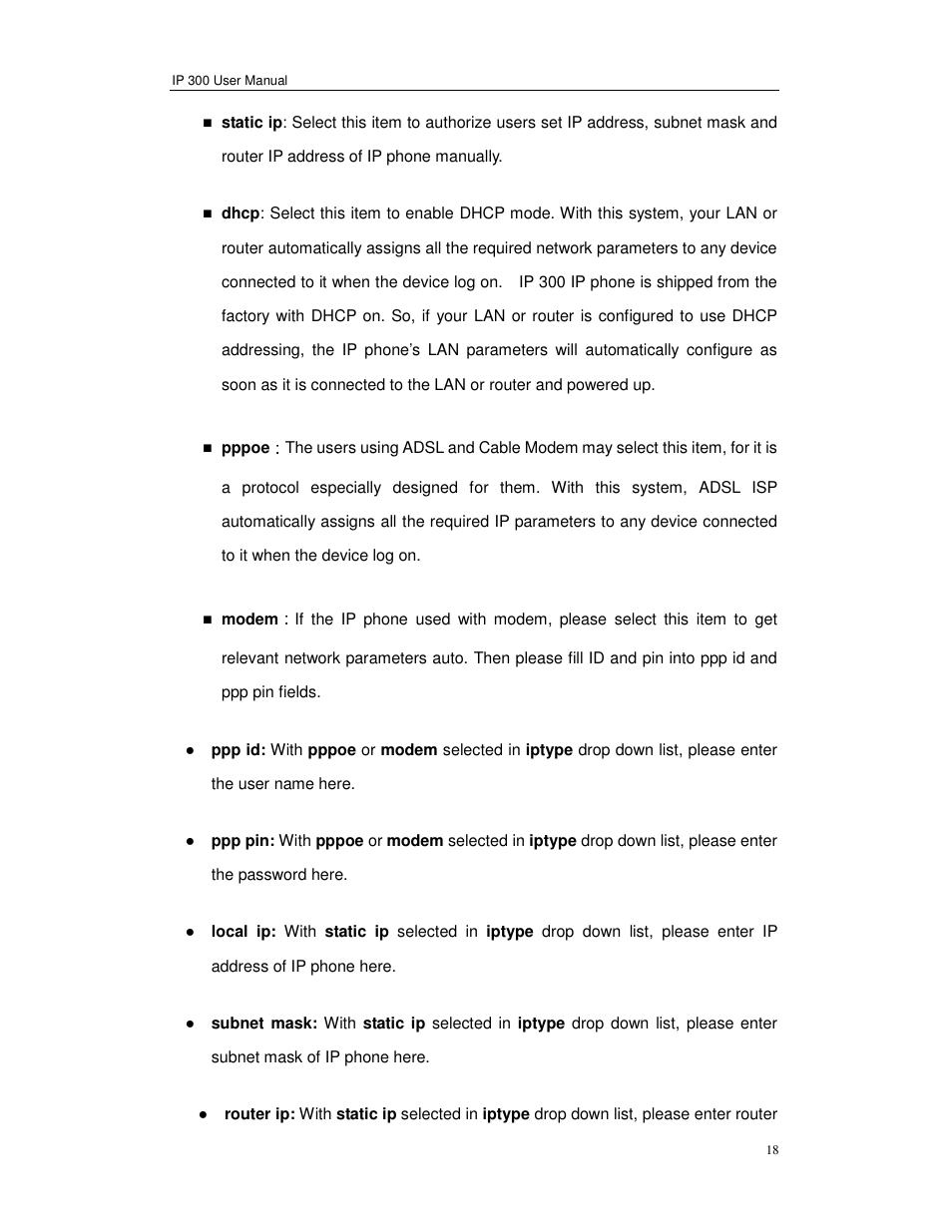 Perfectone Net Ware IP 300 User Manual | Page 18 / 53