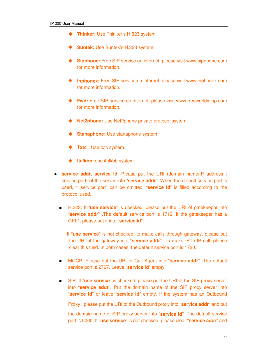 Perfectone Net Ware IP 300 User Manual | Page 22 / 53