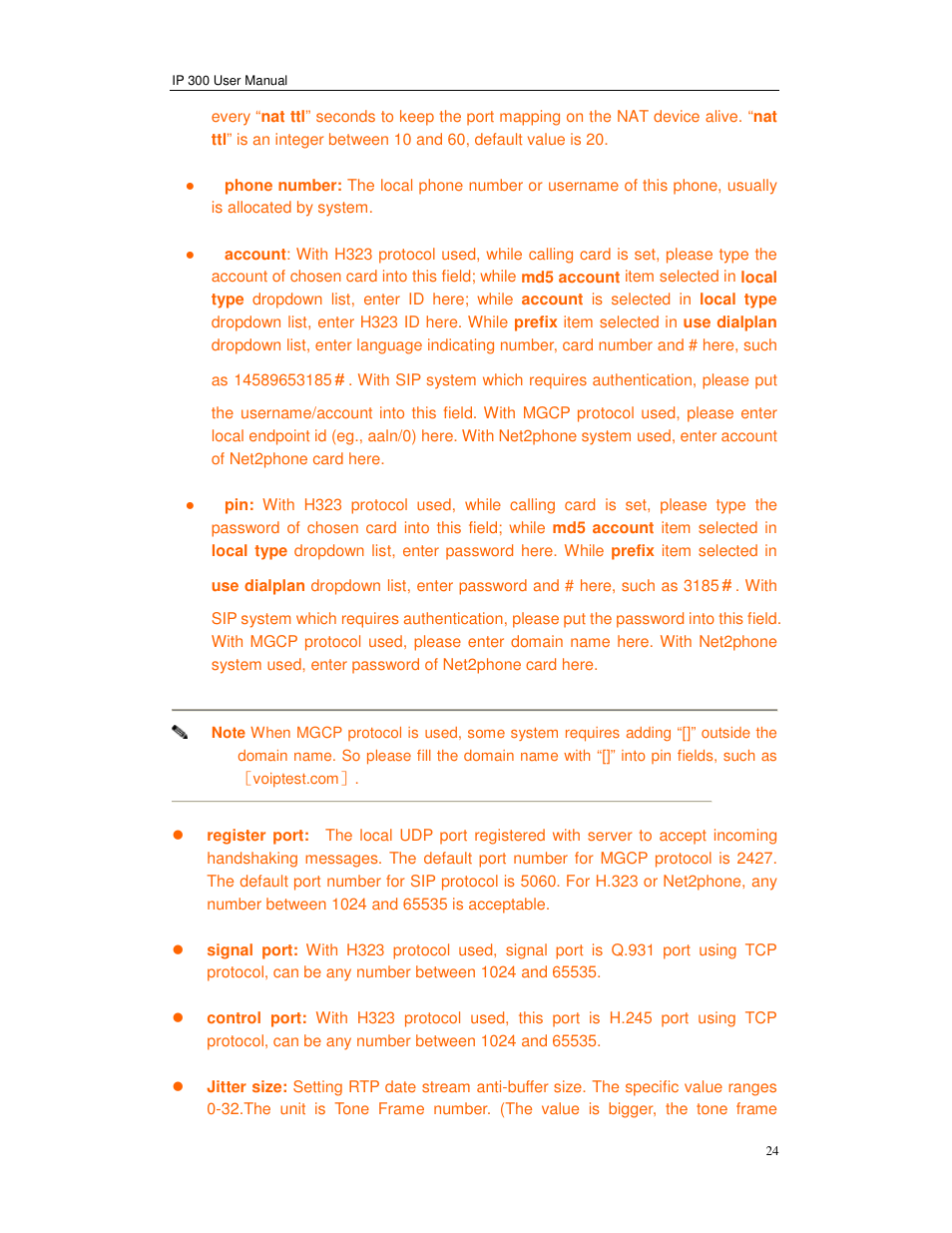 Perfectone Net Ware IP 300 User Manual | Page 24 / 53
