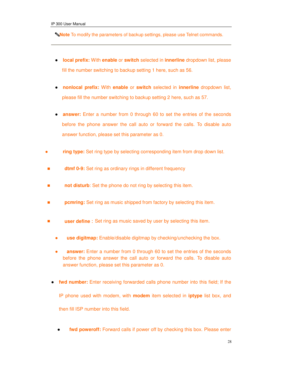 Perfectone Net Ware IP 300 User Manual | Page 28 / 53