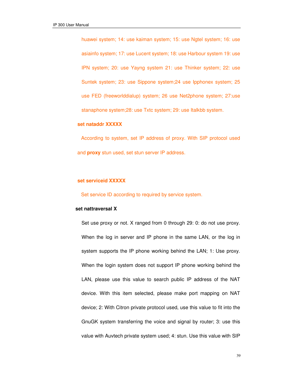 Perfectone Net Ware IP 300 User Manual | Page 39 / 53