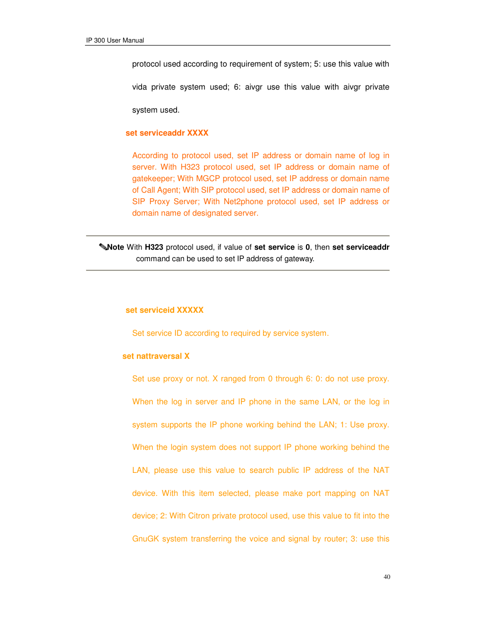 Perfectone Net Ware IP 300 User Manual | Page 40 / 53