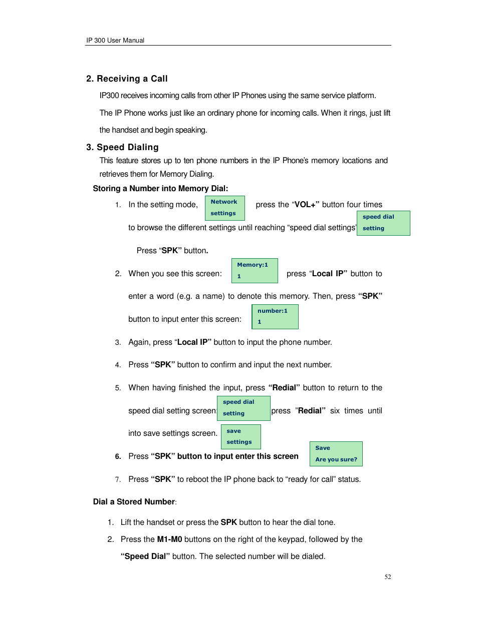 Perfectone Net Ware IP 300 User Manual | Page 52 / 53