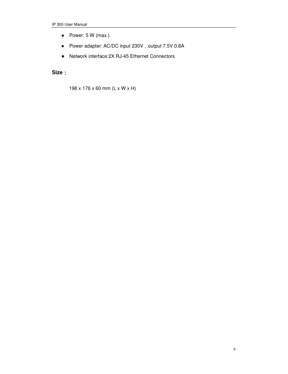 Perfectone Net Ware IP 300 User Manual | Page 6 / 53