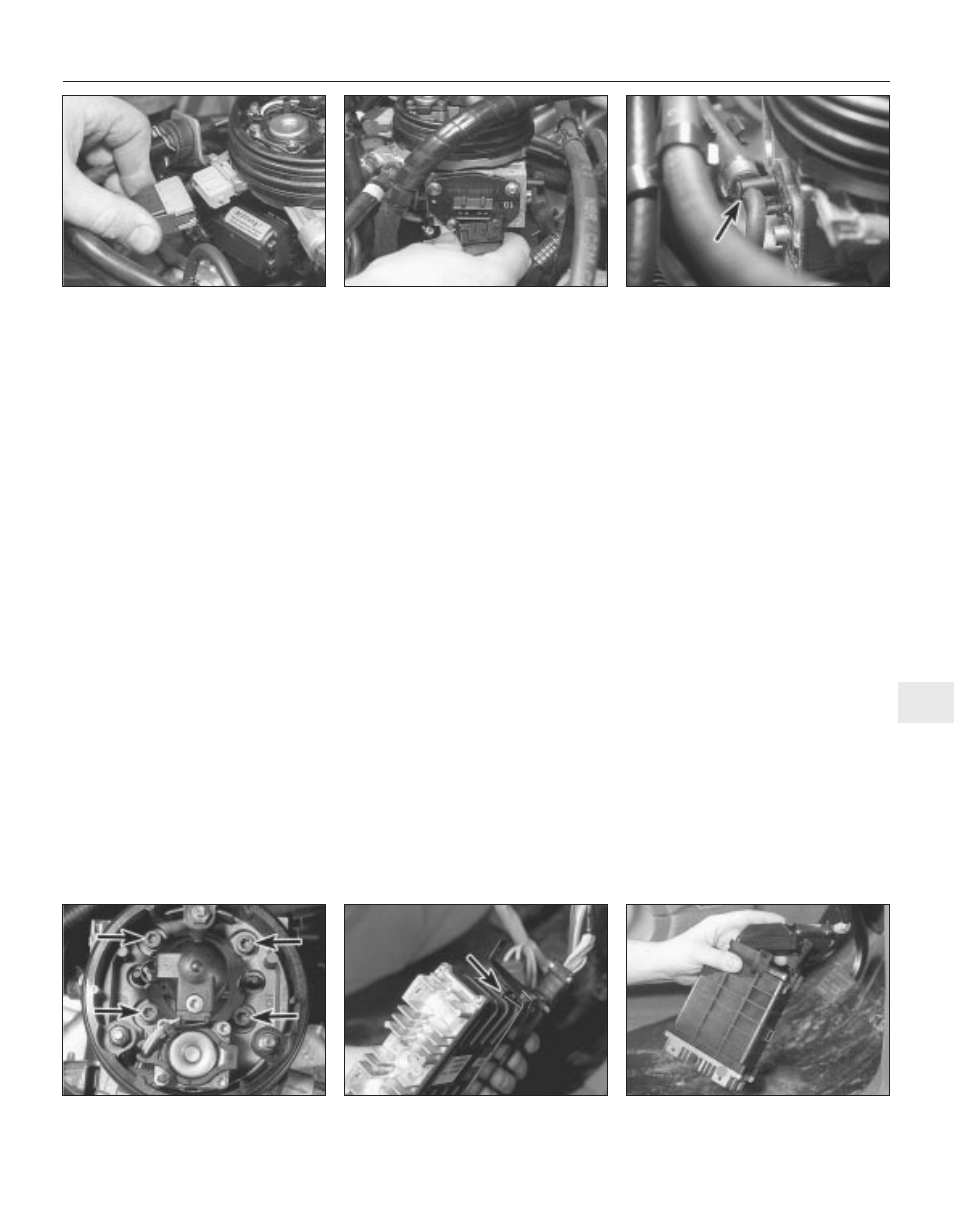 Throttle body, Coolant temperature sensor, Electronic control unit (ecu) | Fuel injection system fuses and relays | Peugeot 205 User Manual | Page 121 / 249