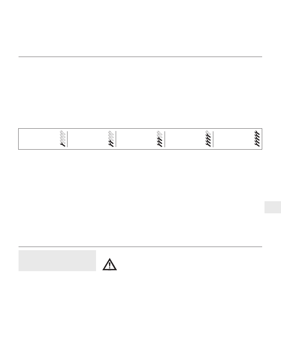 Specifications contents, Degrees of difficulty | Peugeot 205 User Manual | Page 125 / 249