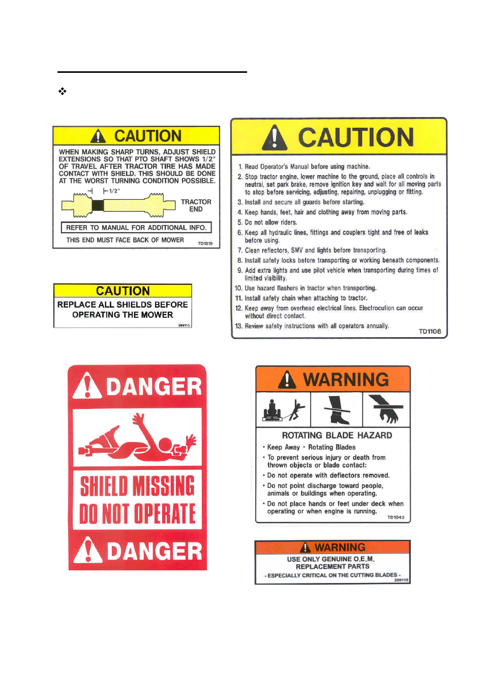 Obey these safety decals | Progressive Turf Equipment SDR 90 User Manual | Page 8 / 23