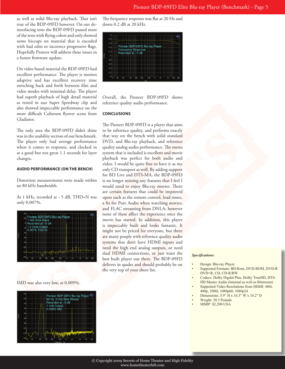 Pioneer BDP-51FD User Manual | Page 5 / 6