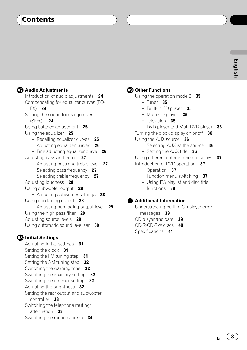 Pioneer Super Tuner III D DEH-P6550 User Manual | Page 3 / 132