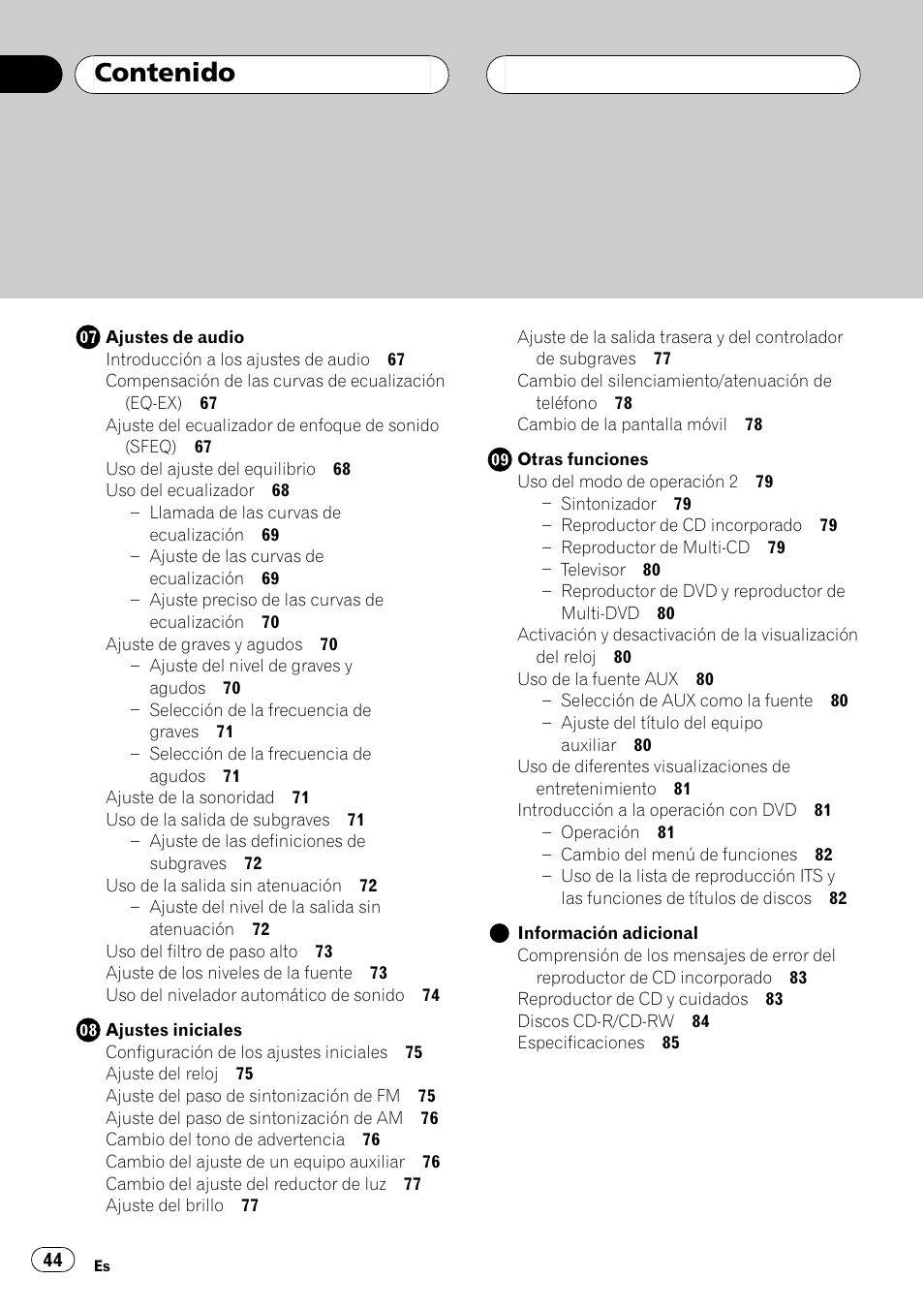Pioneer Super Tuner III D DEH-P6550 User Manual | Page 44 / 132