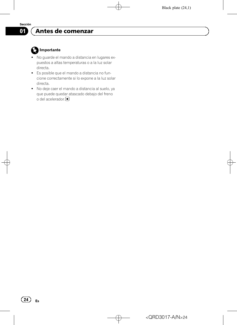Antes de comenzar | Pioneer Super Tuner III D DEH-1150MPG User Manual | Page 24 / 96