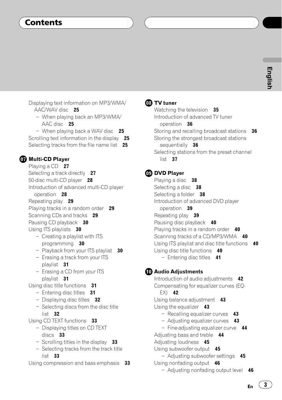 Pioneer DEH-P7750MP User Manual | Page 3 / 197