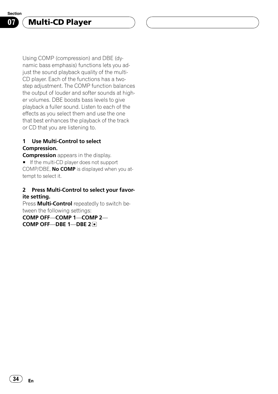 Multi-cd player | Pioneer DEH-P7750MP User Manual | Page 34 / 197