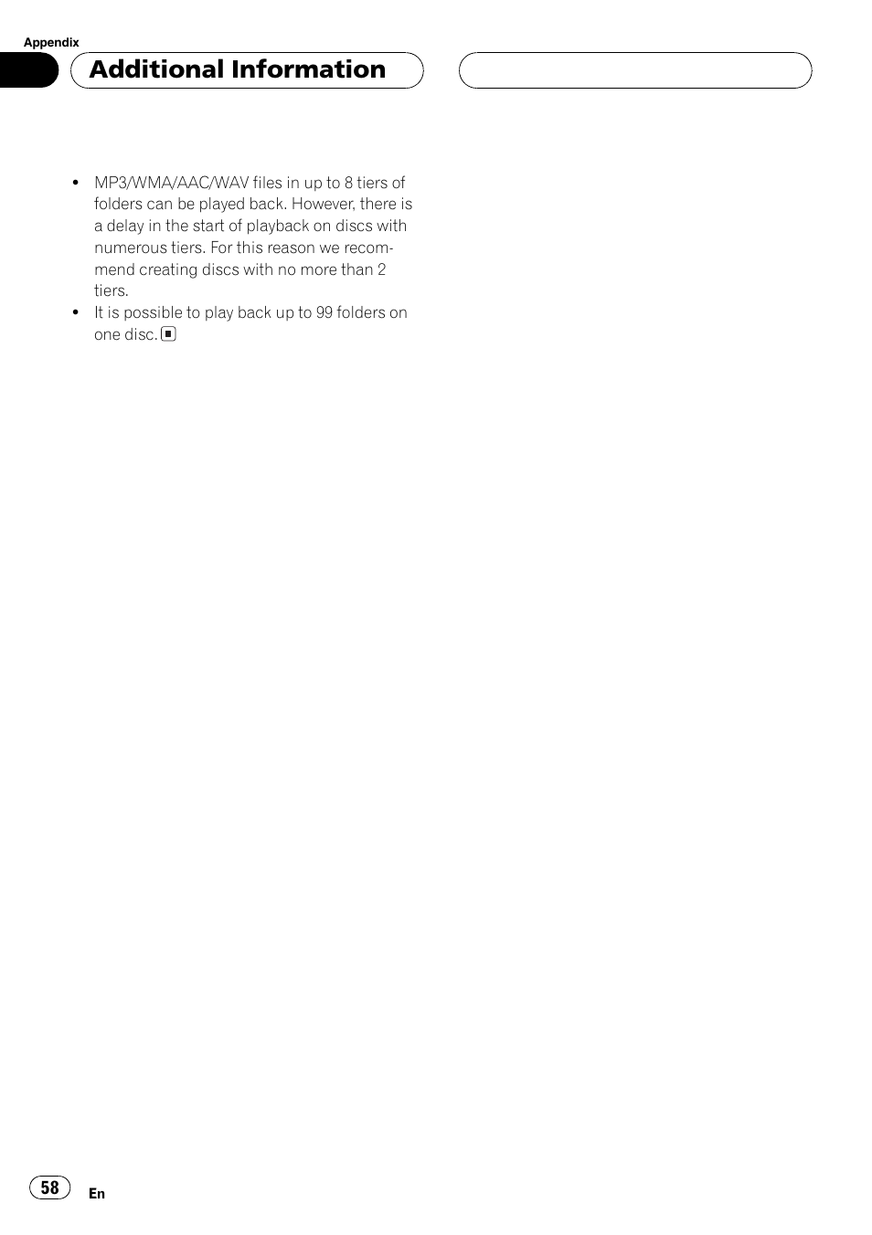 Additional information | Pioneer DEH-P7750MP User Manual | Page 58 / 197