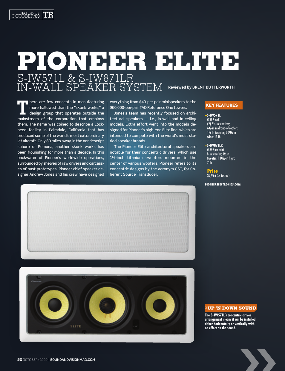 Pioneer Elite S-IW871LR User Manual | 3 pages
