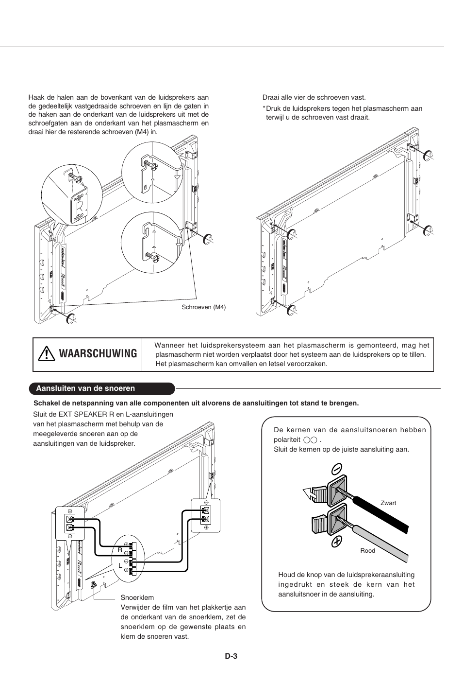 Waarschuwing | Pioneer PDP-S43-LR User Manual | Page 24 / 30