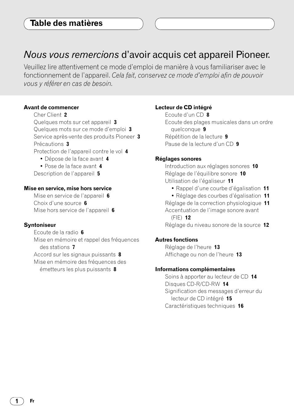Pioneer DEH-14 User Manual | Page 18 / 52