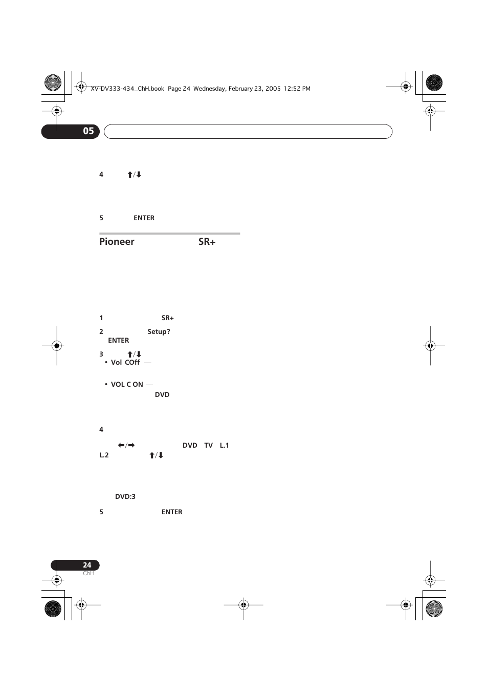 Pioneer sr | Pioneer S-DV434ST User Manual | Page 74 / 102