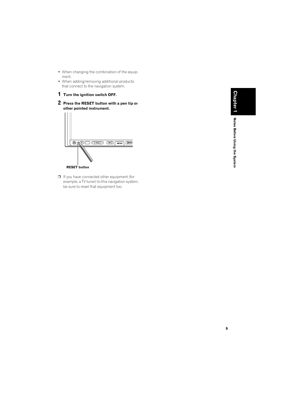 Pioneer HDD MULTIMEDIA AV NAVIGATION SERVER AVIC-Z1 User Manual | Page 11 / 27