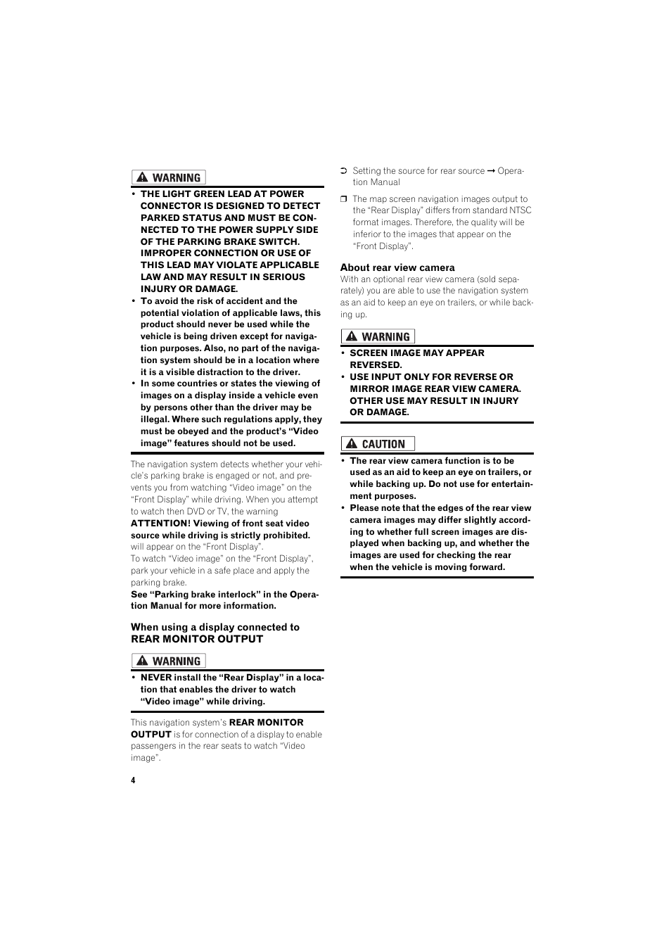 Pioneer HDD MULTIMEDIA AV NAVIGATION SERVER AVIC-Z1 User Manual | Page 6 / 27