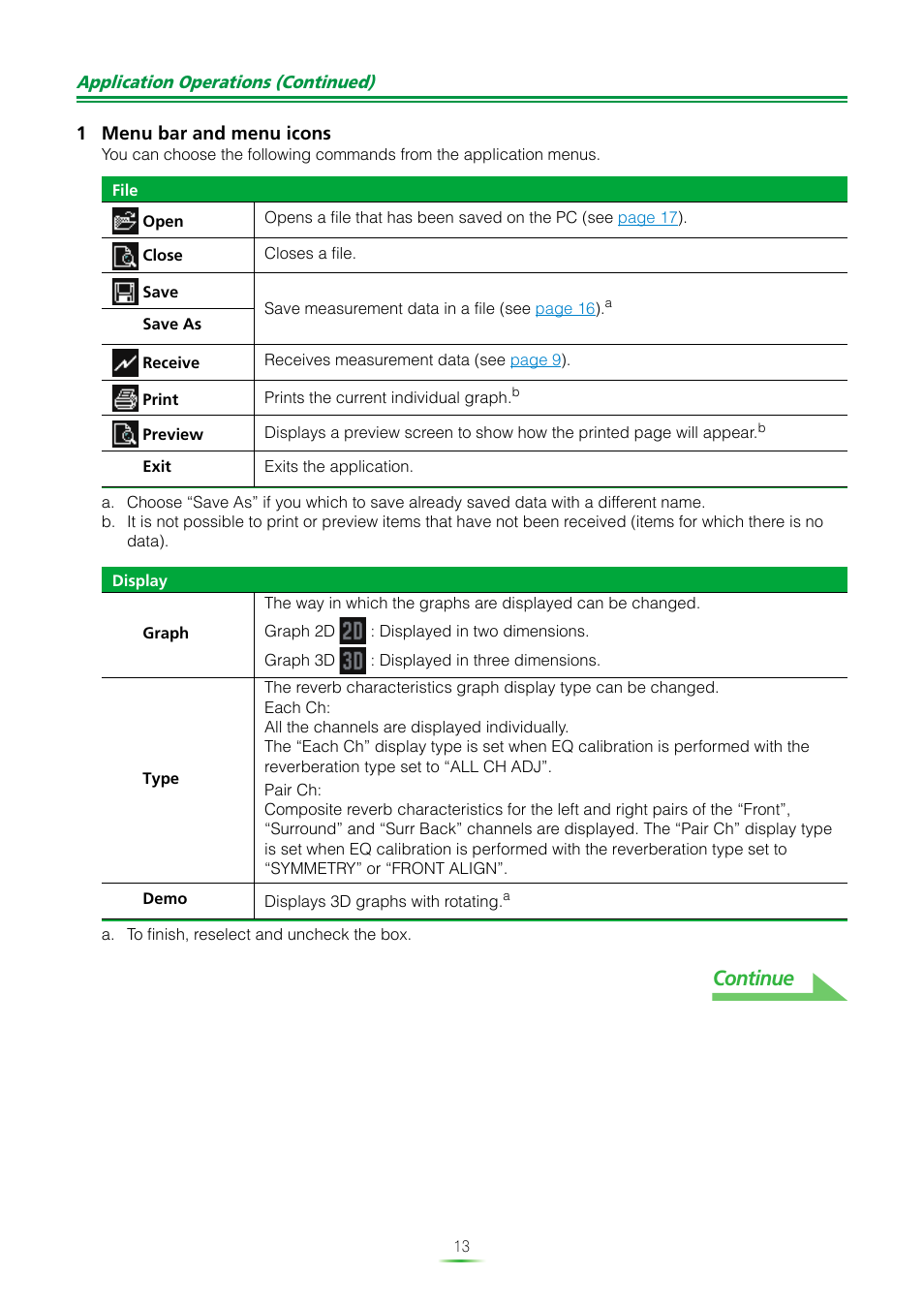 Continue | Pioneer MCACC ADVANCED VSX-23TXH User Manual | Page 13 / 35