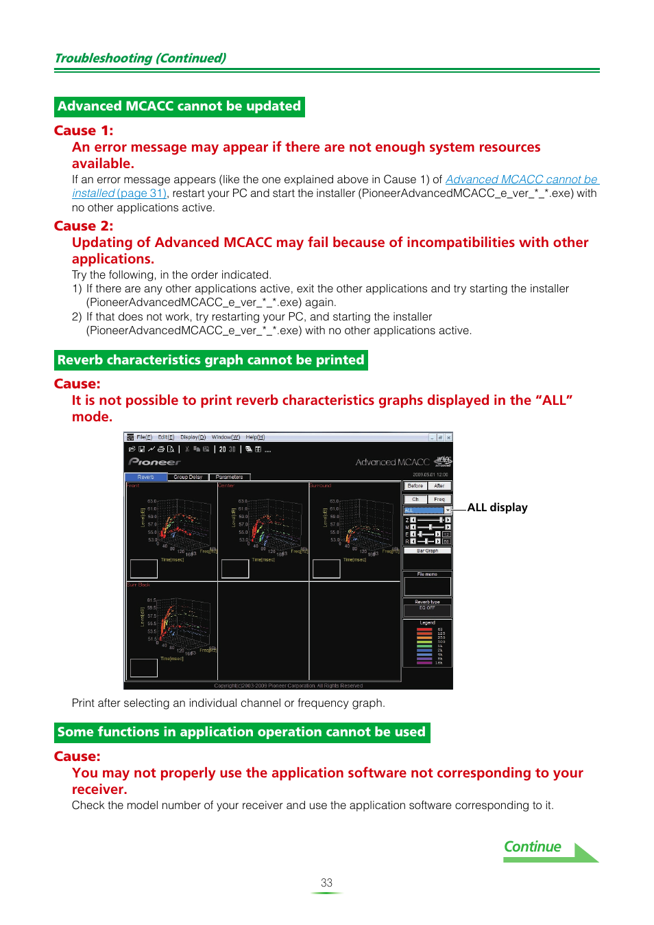 Pioneer MCACC ADVANCED VSX-23TXH User Manual | Page 33 / 35