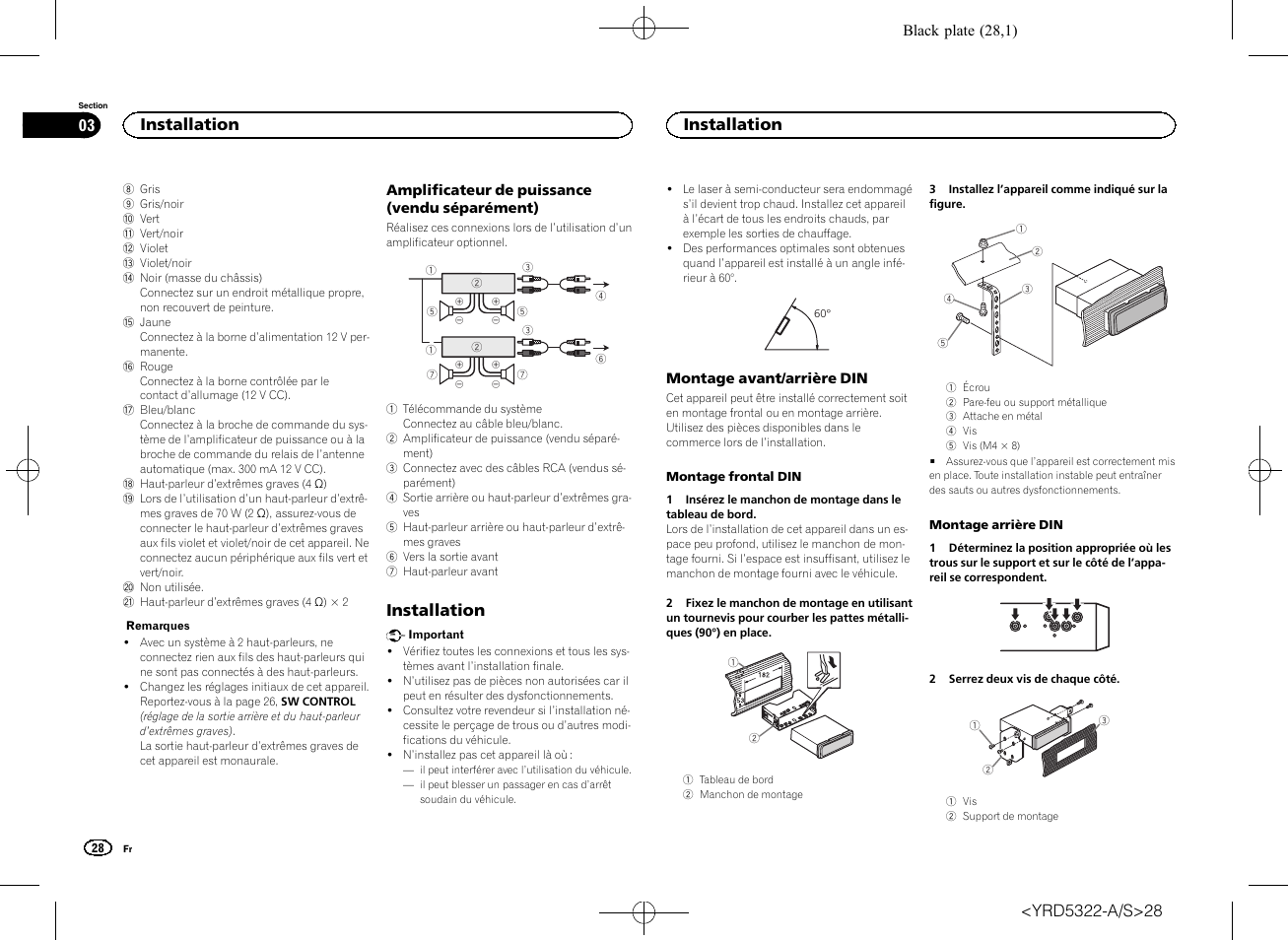 Installation, Installation 03 | Pioneer DEH-33HD User Manual | Page 28 / 52